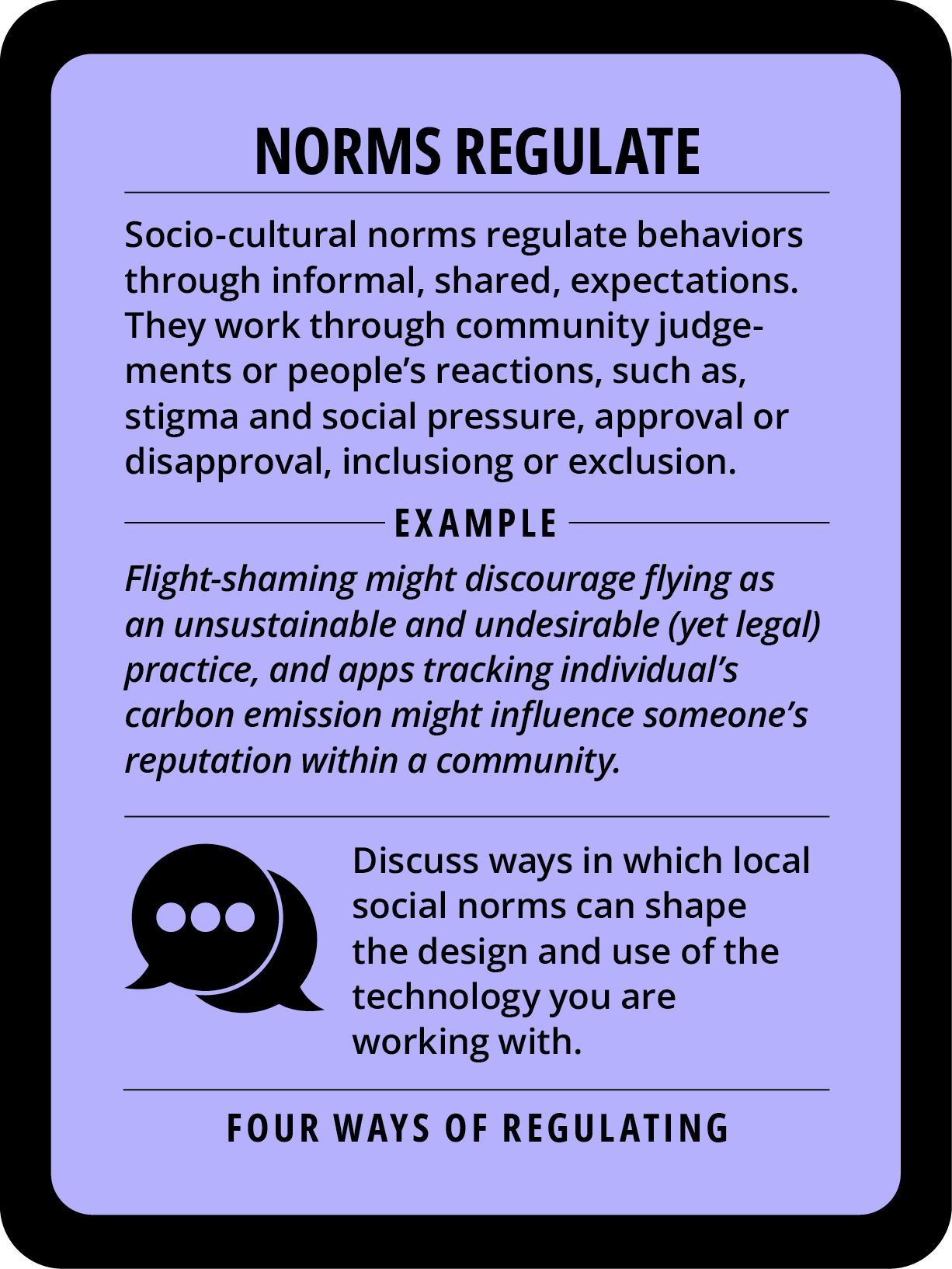 4 ways of regulating