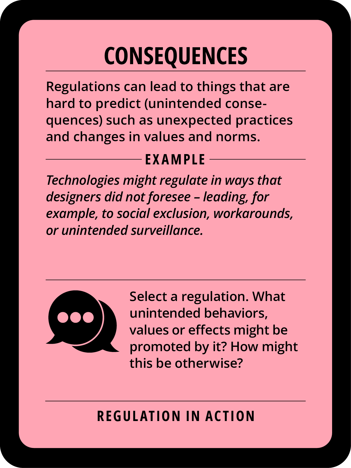 Regulation in action