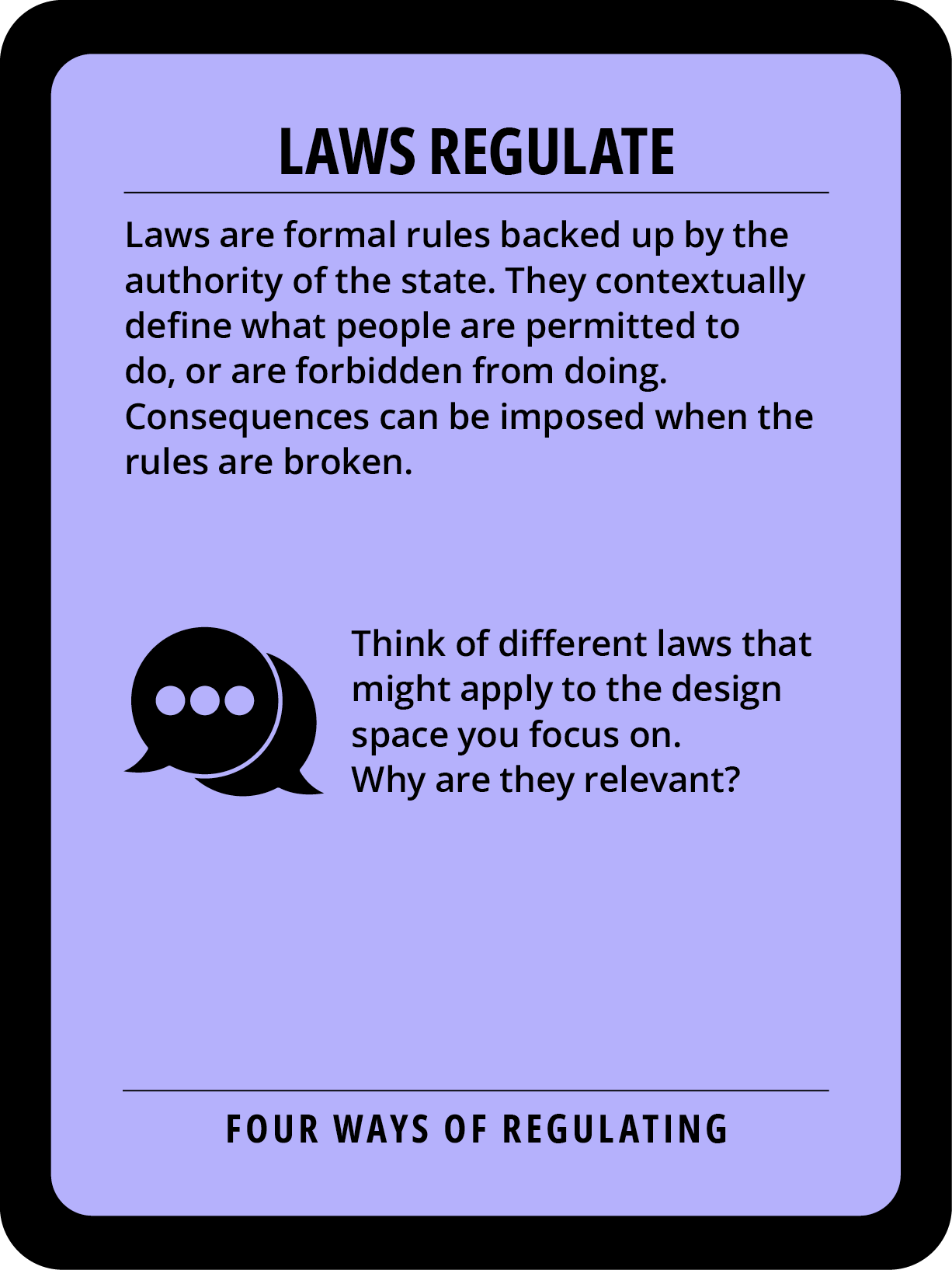 4 ways of regulating