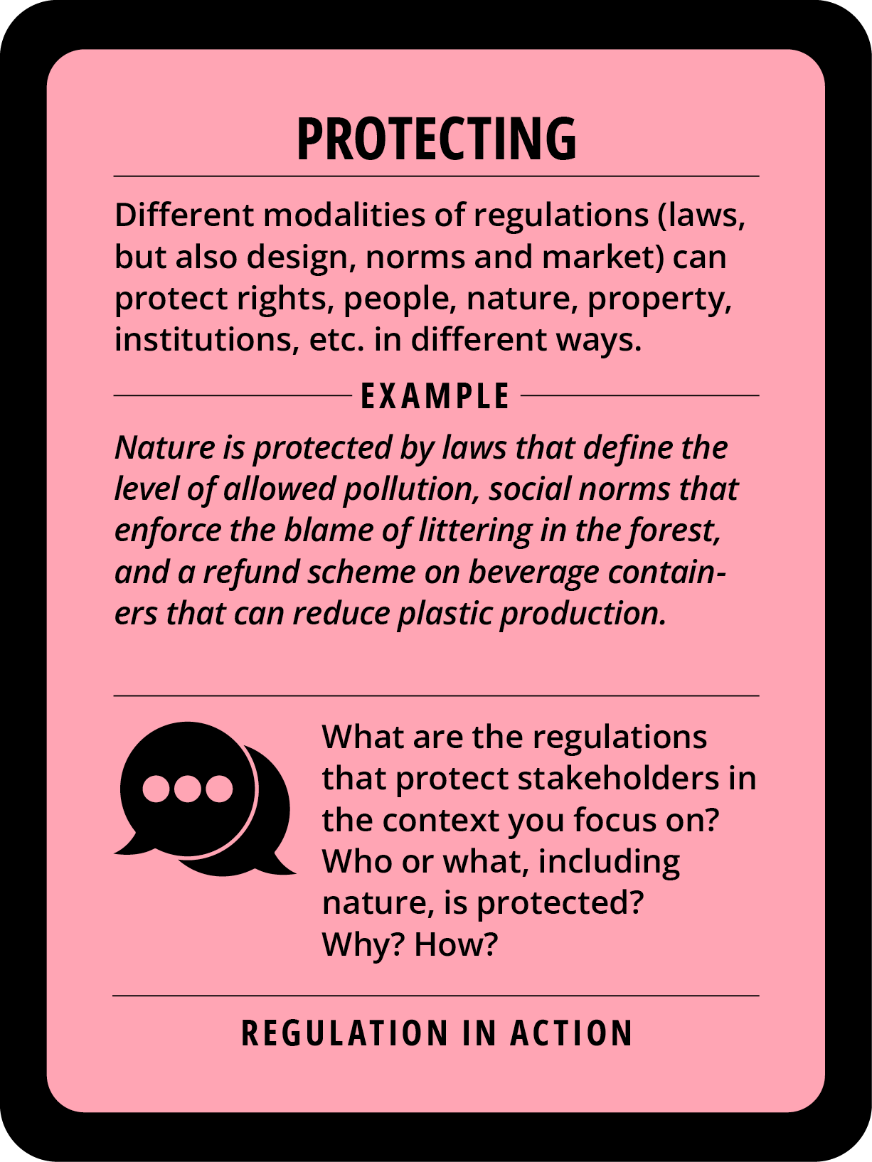 Regulation in action